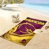 Brisbane Broncos Pride Print Beach Towel, Large Soft Quick Dry Towel for Beach Camping Swimming