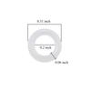 139Pcs Clear Rubber O-Rings, Keyboard Dampening Rings Shock Absorbing Gaskets, Compatible with Cherry MX Mechanical Key Switches
