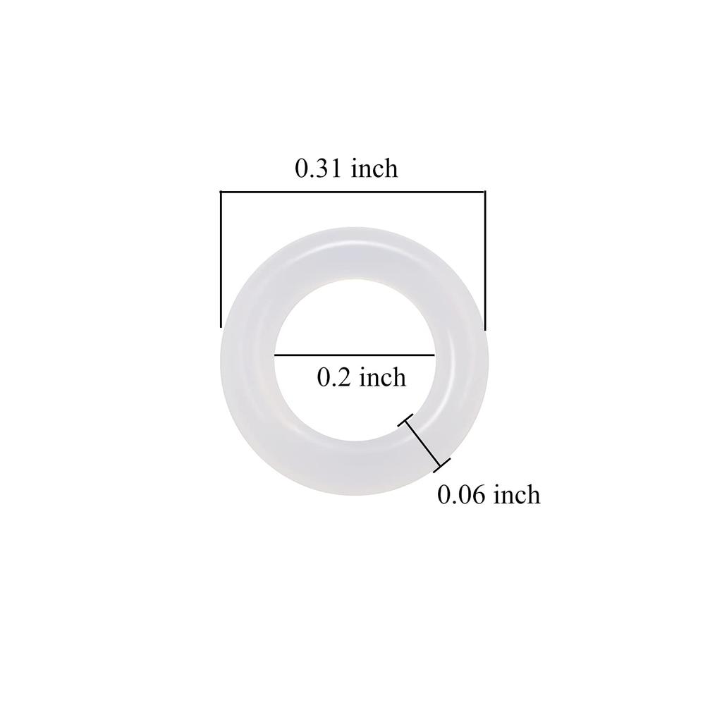 139Pcs Clear Rubber O-Rings, Keyboard Dampening Rings Shock Absorbing Gaskets, Compatible with Cherry MX Mechanical Key Switches