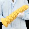 Golden Silicone Giant Suction Cup  Large Anal Plug  Oversized Thread  Posterior Anal Canal