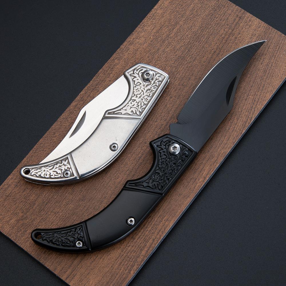 WXCOO All Steel Folding Knife Multifunctional Kitchen Cutter for Cooking Household Fruit Paring and Pocket Knives