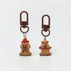Забавный мультяшный брелок Capybara Kawaii Animal Keyring Прекрасный рюкзак Подвеска Ключ Подвесное украшение для пары Подарки