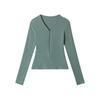 HeyHenry Womens Slim Fit V-Neck Long Sleeve T-Shirt Short Basic Top Daily Wear