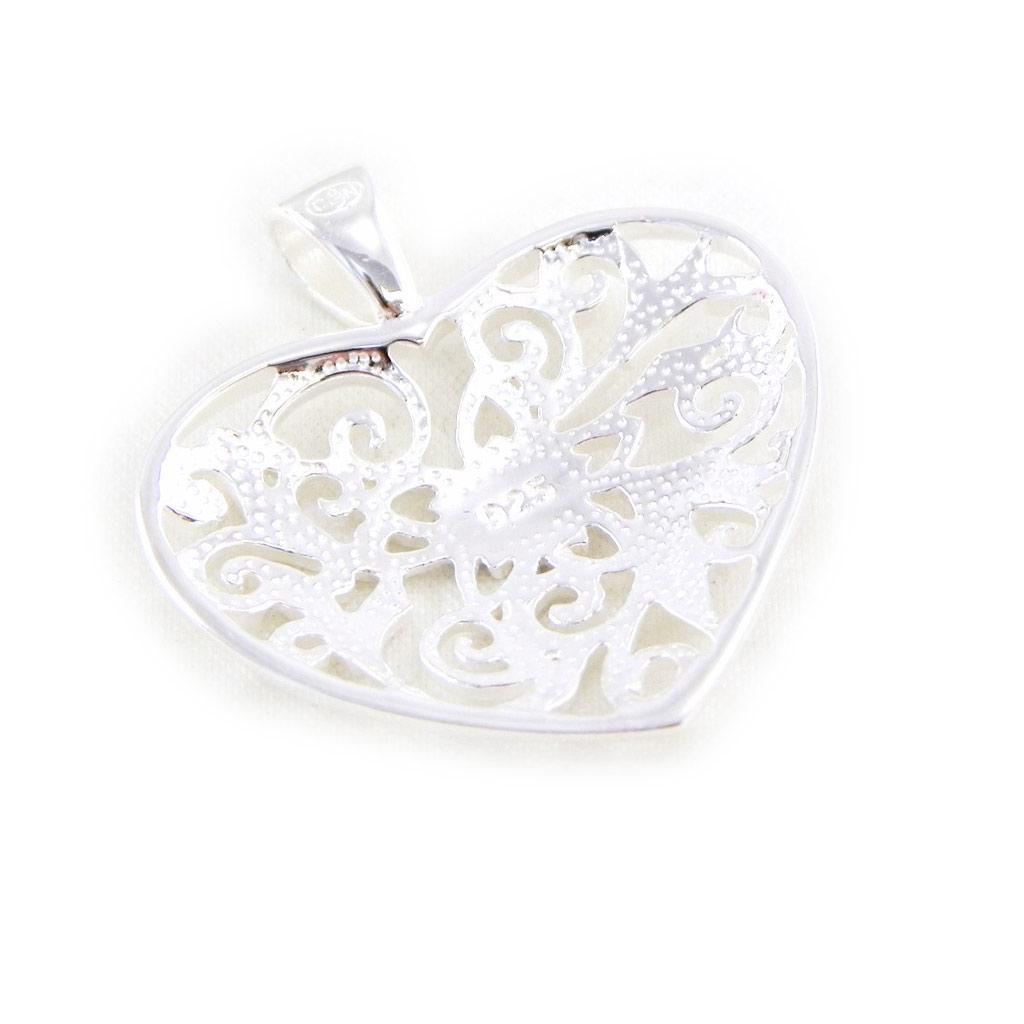 Les Trésors De Lily [E5747] - Серебряный кулон «Любовная филигрань» - 25x20 мм