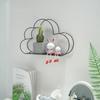 Nordic Metal Cloud Iron Storage Rack Shelf Wall Hanging Decor Grids Cloud Storage Holder Shelves Bedroom Home Decoration Gift