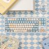 125 Key Line Puppy Keycap Set PBT Cute Type MOA Keycap Compatible MX Switch Wooting Mechanical Keyboard