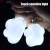 Keychain Pendant Cat Paw Cloud Heart Design Purse Light Ultra Thin Touch Sensor Light Rechargeable