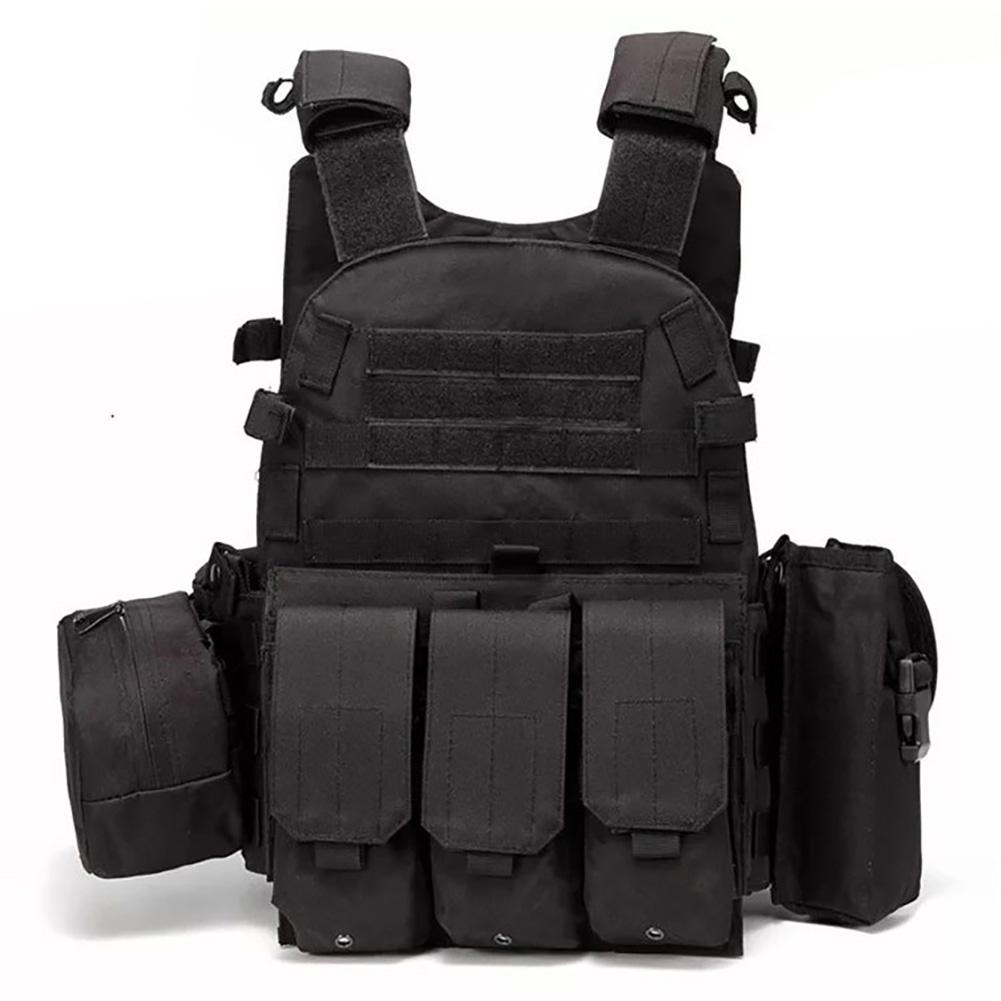 Outdoor Load Carrier Vest With Hydration Pocket Multi-functional Adjustable Training Cs Modular Vest