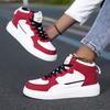 High Top Sneakers Unisex Non Slip Platform Men's Skate Shoes Spring Autumn Casual Leather Skateboard Shoes for Women