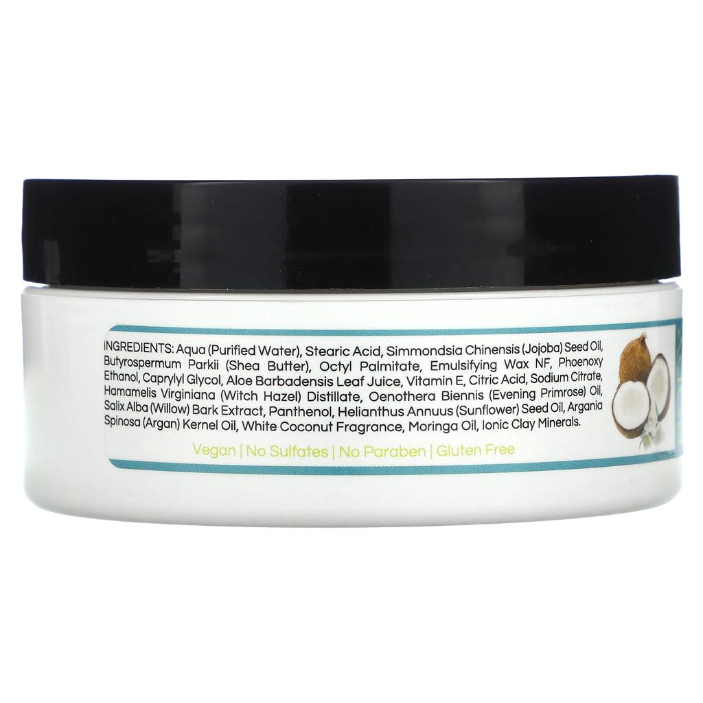 Zion Health Body Butter with Adama and Argan Oil, White Coconut, 4 Oz (118 G)