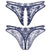 Sexy Lace Men Sissy Panties Gay Bikini G-String Crotchless Briefs Thong Underwear