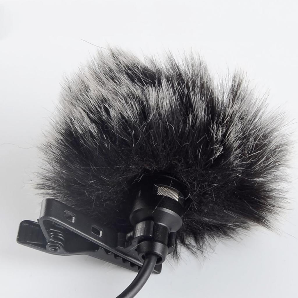 Durable Black Microphone Furry Cover Windscreen Windshield Muff Fur for Wm6 WM8 M1