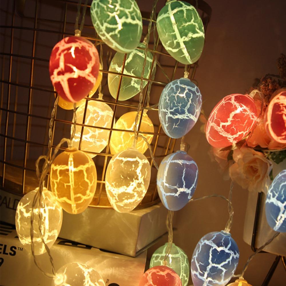 Яйца Цыпленок Морковь Пасха Светодиодная Гирлянда Теплый Свет Праздничная Лампа Модная Гирлянда Огни Вечеринка