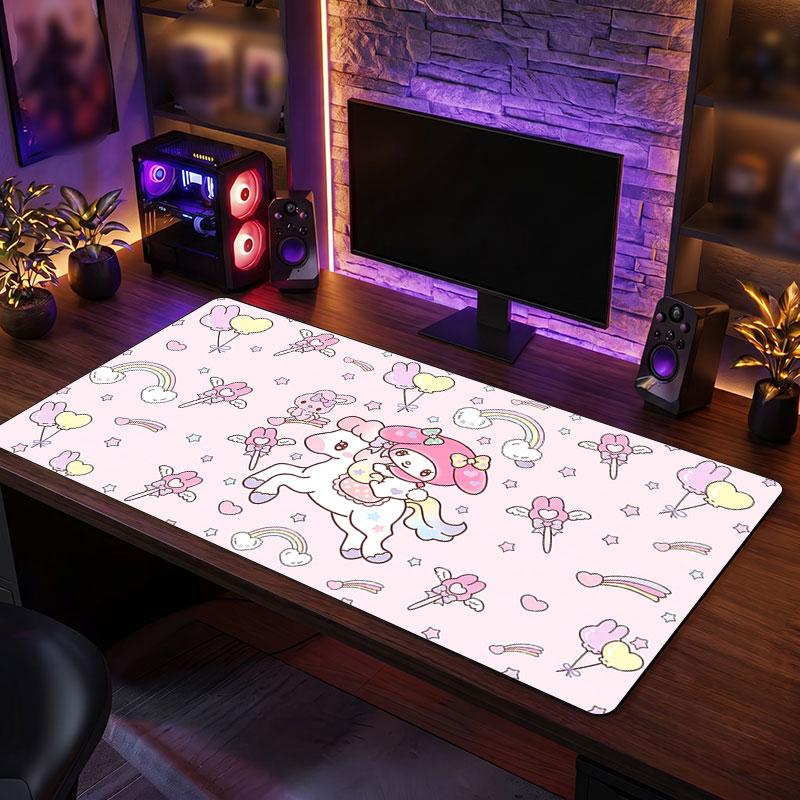 Big Mouse PadMy Melody Extended Soft Desk Mat Gaming Office Computer Table Decor Mat