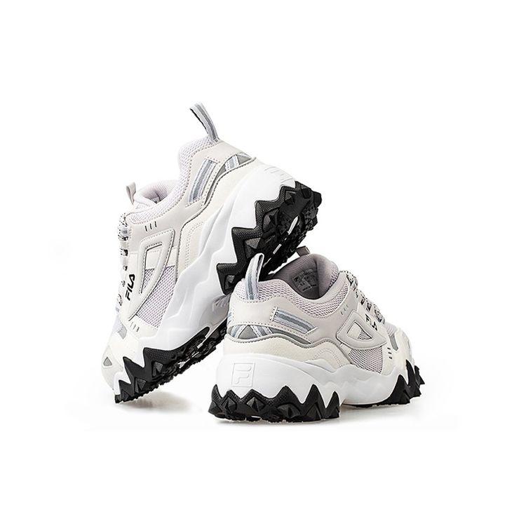 FILA Fusion Fabric Retro Running Low-Top Lifestyle Shoes Men sneakers White Gray T12M031101FNB