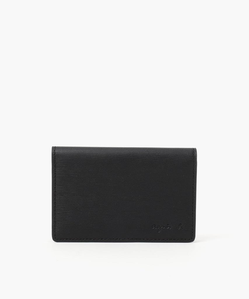 Agnes B. Card Case VAH10-04 Men's Free Size Black