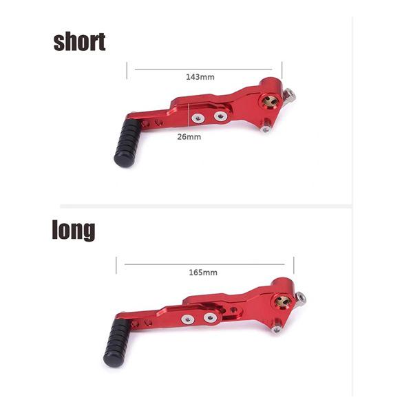 Silver Aluminum Alloy Adjustable Gear Shift Lever for DR300 Modifications