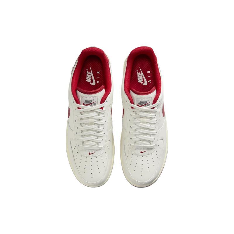 Nike Air Force 1 Low '07 Sail Gym Red Sneakers FV0392-101