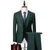 2024 Men's Slim Fit Korean Style Wedding Tuxedo - Two-Button Business Casual Suit Set