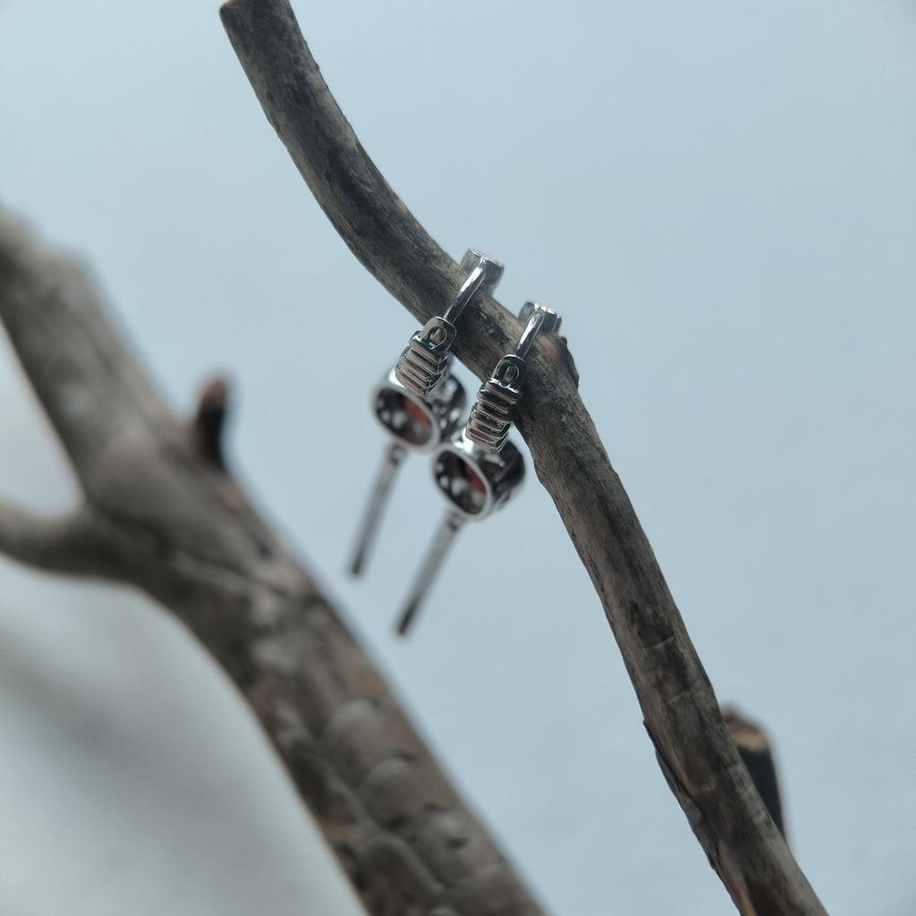 Серебряные серьги с натуральным гранатом 2.425ct (2195535)