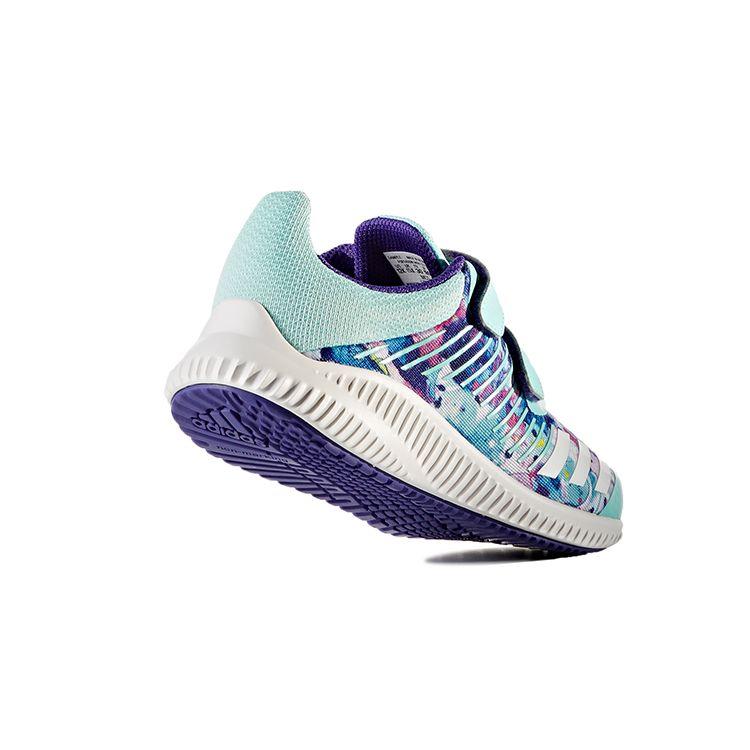 Adidas Fortarun Wide Cf K Velcro Thick Sole Sports Durable Kids Casual Shoes Light Blue Kids Shoes CP9614