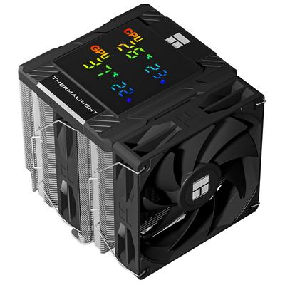 Thermalright Peerless Assassin 120 Digital Black Воздушный кулер для ЦП с цифровым экраном сверху, 6 тепловых трубок, компьютерный кулер для ЦП Intel для ПК, черный кулер, крышка, кулер,
