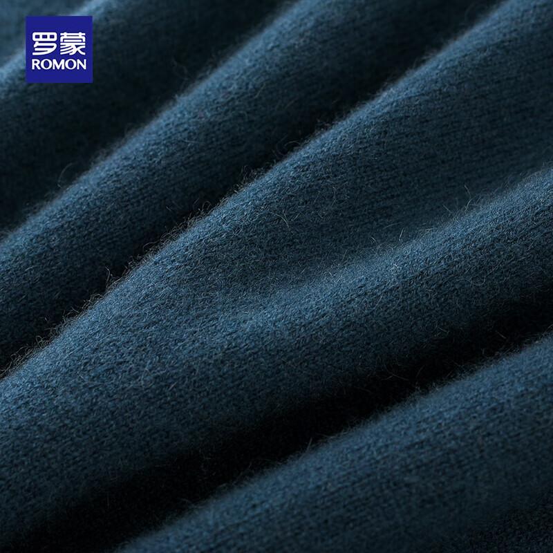 Romon Men's Pure Cashmere Polo Neck Sweater