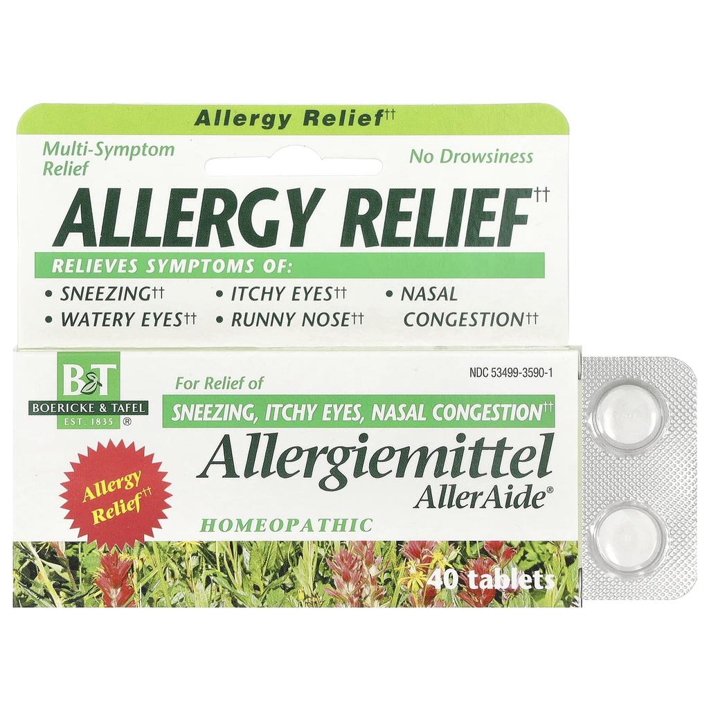 Boericke & Tafel Allergiemitel Alleraide®, Allergy Relief, 40 Tablets