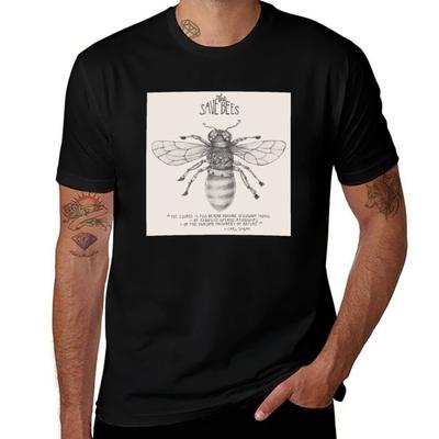 Футболка в стиле стимпанк - Save the Bees, футболки в стиле аниме, футболки оверсайз из хлопка, набор футболок, мужская дизайнерская футболка.