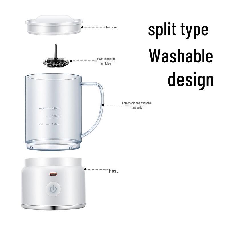 Fully Automatic Detachable Electric Mixer Cup: Coffee, Egg & Milk Froth