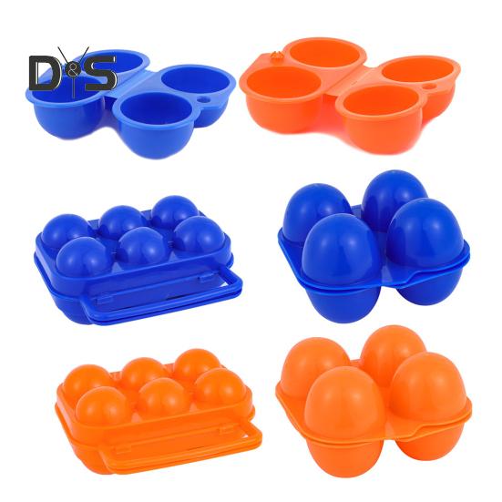 Портативный контейнер для яиц, прочный, 2/4/6 сеток, ящик для хранения яиц, кухонный, для кемпинга, пикника, складной, держатель для переноски, держатель для переноски