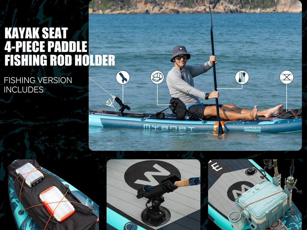 Myboat MY01 10 футов 6 дюймов * 35 дюймов * 6 дюймов надувная доска для серфинга стоя Нескользящая широкая доска для серфинга водные виды спорта со всеми аксессуарами