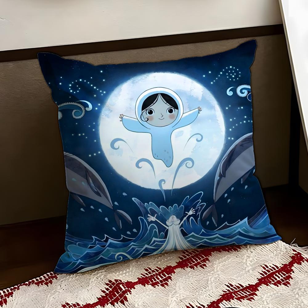 Ireland SSong of the Sea Cushion Cover Reversible Soft Durable Pillow Cover Home  Car MultiScene Use for Daily Comfort