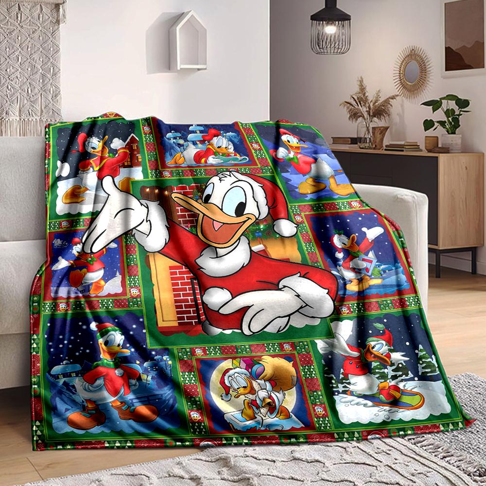 1Pc Christmas Duck Tales Blanket Soft And Comfortable Casual Warm Camping Travel Christmas Halloween Xmas Gift M924165