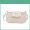 Compact Shoulder Pu Bag With Bow Decoration And Inner Layer For Daily Commuting