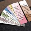 60PCS Simplified Bible Bookmarks Notebook Student Scrapbook Bumper Water DIY Art Decoration Reading Book Cards Bookmark