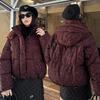 Женский пуховик с леопардовым принтом, парки, зимнее теплое хлопковое пальто, модная верхняя одежда, женская верхняя одежда с капюшоном