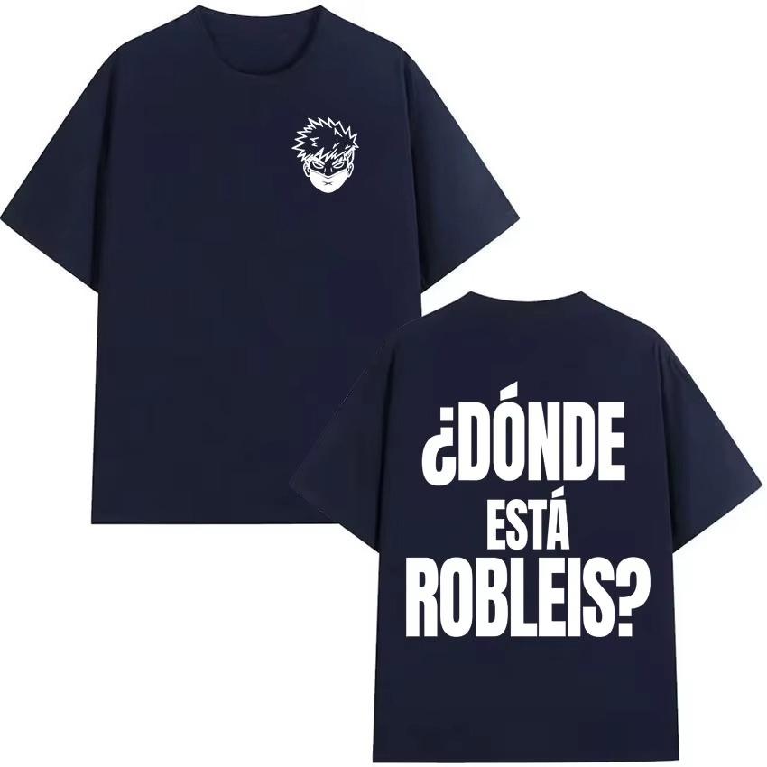 Rapper Robleis Letters 2026 Spring summer Print Harajuku Hip Hop T Shirts Mens Fashion Tshirts Casual Cotton Short Sleeve Top