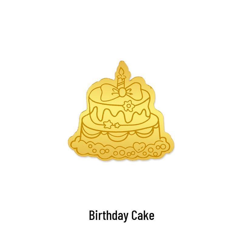 Pure Gold 999 Princess Prosperity Mobile Phone Sticker - Good Luck & Wealth New Year Gift