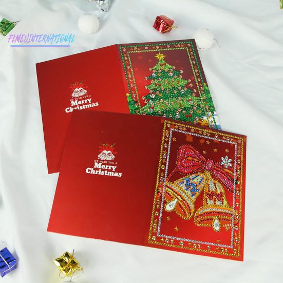 1 комплект алмазной живописи поздравительная открытка изысканный DIY алмазная живопись рождественские открытки для дома праздничный