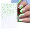 Nail Sticker French Style DIY Colorful Line Decal Powder 3D Transfer Slider for Manicure