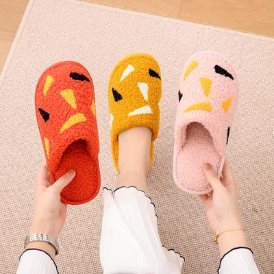 Новые плюшевые хлопковые тапочки для пары, женская домашняя обувь, зимние плюшевые теплые домашние тапочки для мужчин