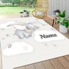 Custom Name "Baby Dumbo Adventure" Carpet Rug Customizable Soft Washable Anti-Slip Home Living Room Sofa Mats Personalized Rug. 0909387