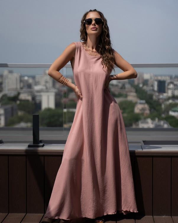 Длинный сарафан свободного кроя ISSA PLUS