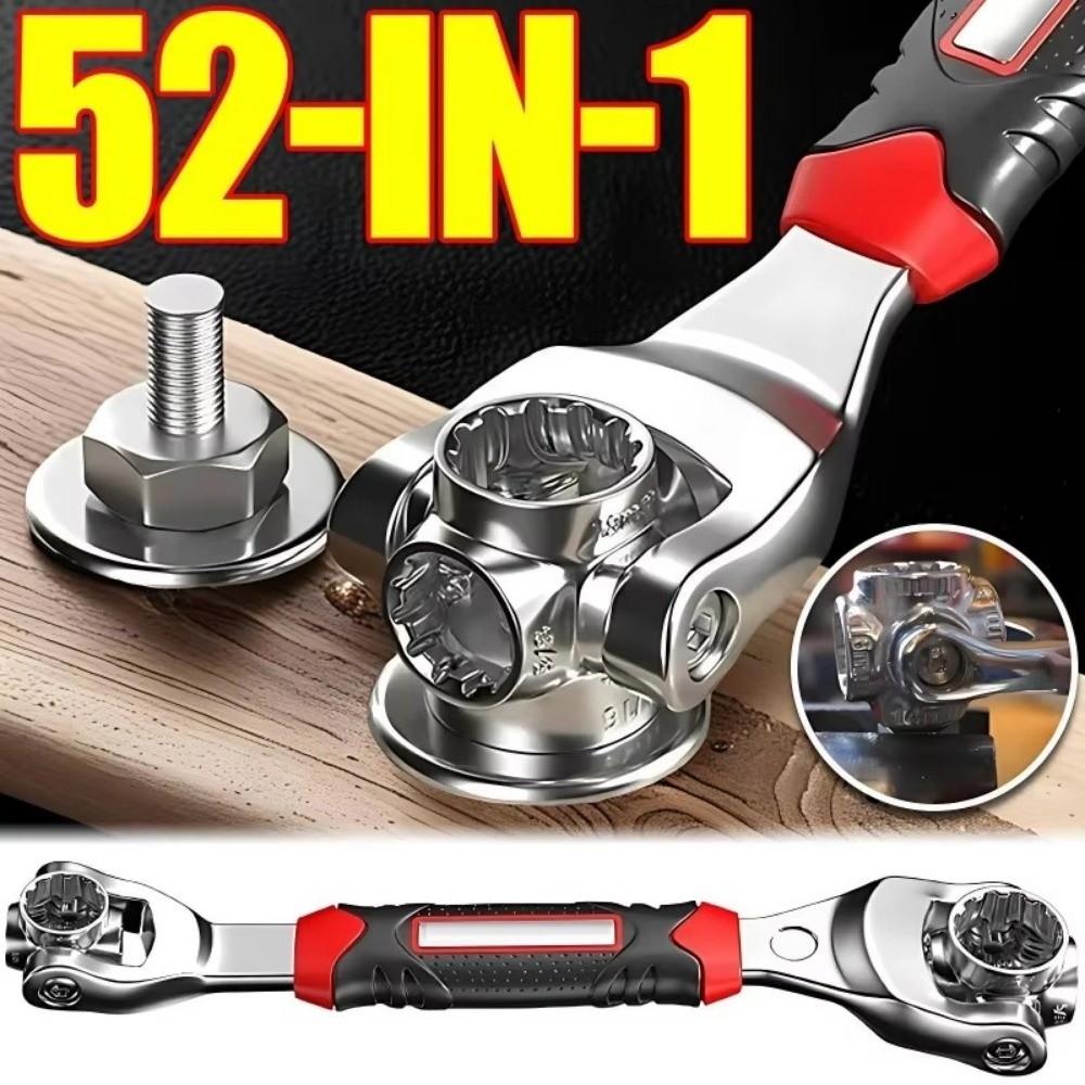 Spline Bolts Sleeve 52-in-1 Socket  Wrench Hand Tools Rotation Socket  Home Maintenance