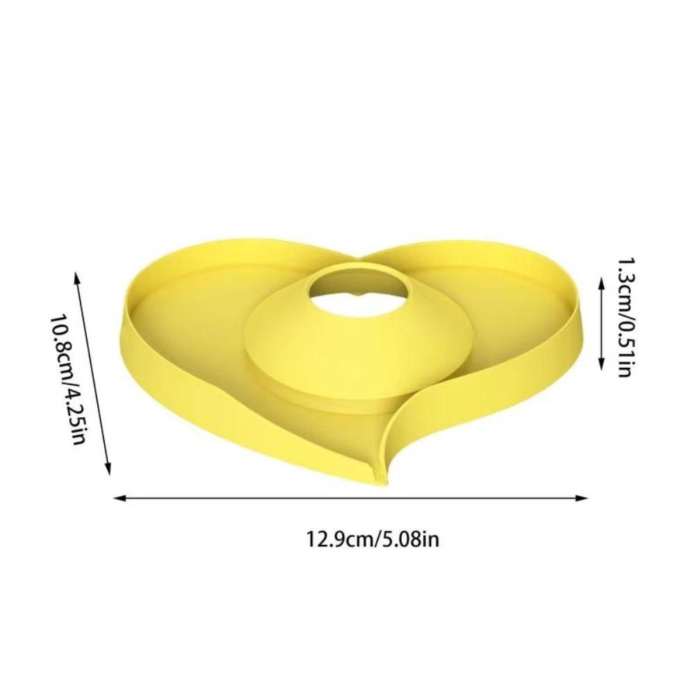 Новый силиконовый коврик для раковины и смесителя, защита от брызг, форма сердца, дренажная подставка, многофункциональный, быстросохнущий, уловитель капель, коврик для ванной комнаты