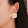 Mirror Geometric Earrings Temperament Discs Cute Metal Earrings Simple Wild Ladies Earrings ARI