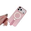 For Apple 17Promax Metal Stand Mobile Phone Case Lanyard for IPhone16 Anti-fall and Anti-slip PC Skin-like Hard Case