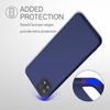 Coque - BOOLING - pour Samsung Galaxy A22 5G - Silicone - Anti-choc - Bleu Marine - avec 2 Verres Trempés