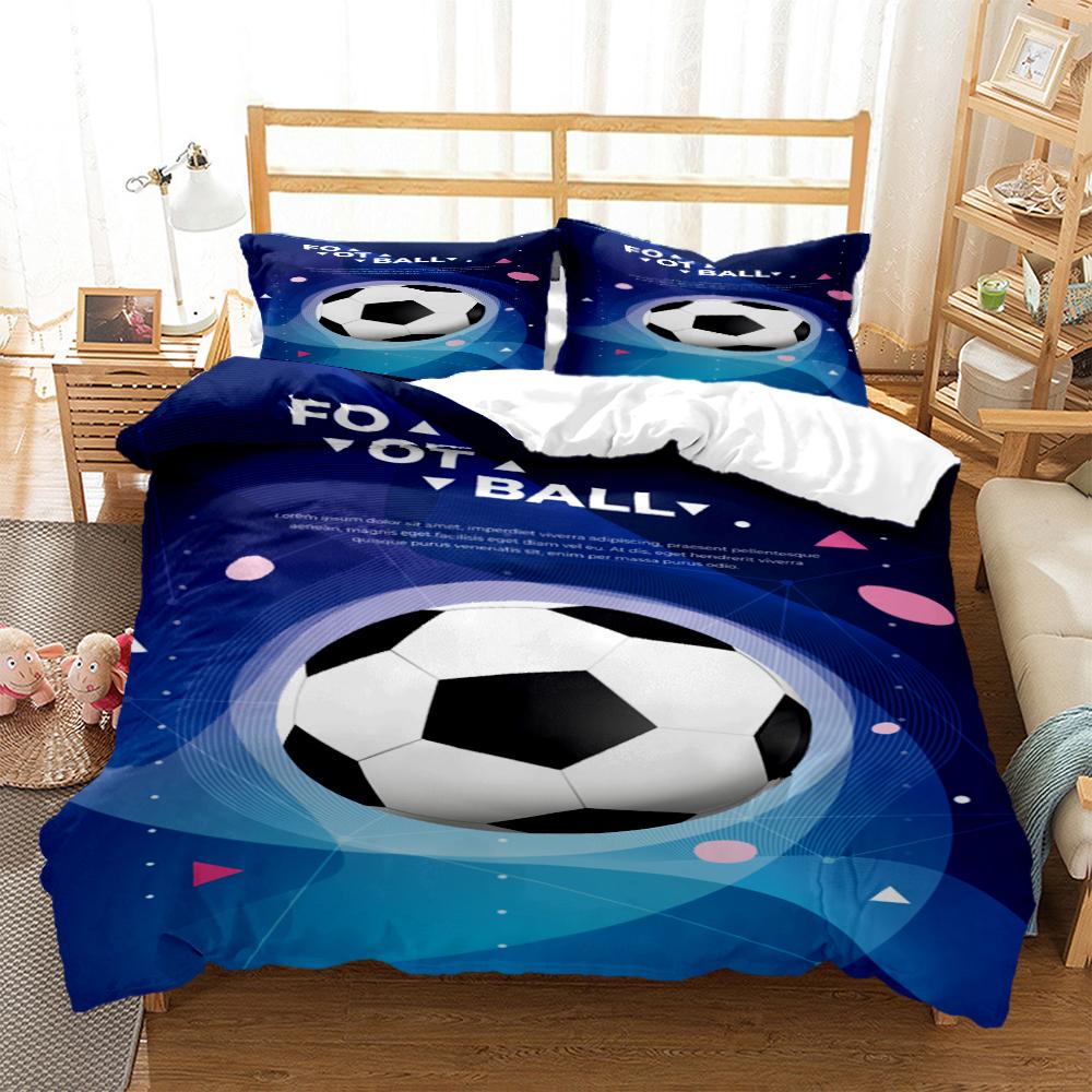 Comforter Soccer Digital Print Bedding Sets Child Boys Set For Teens King Size Bedding Set